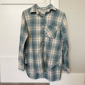 Vintage Blue Flannel Shirt